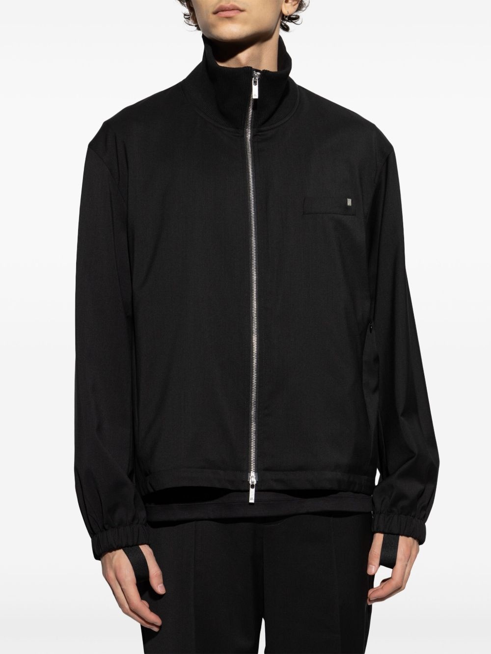 elasticated-hem jacket - 3
