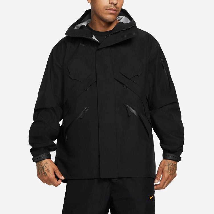 Nike x Drake NOCTA Series Windproof Breathable Sports Hooded Jacket Asia Edition Black DA4114-010 - 4