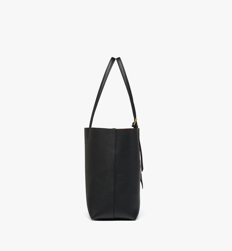 MCM Himmel Shopper in Embossed Logo Leather outlook