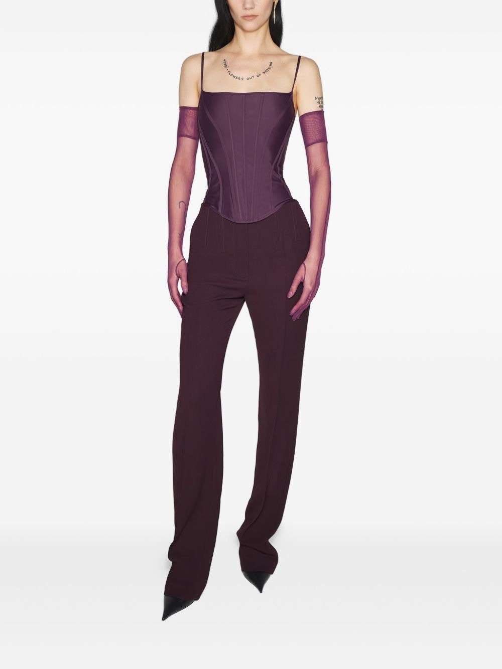 boned-panelled top - 2