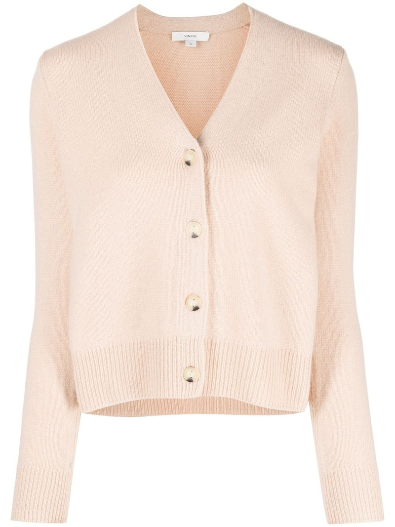 V-neck cashmere cardigan 1