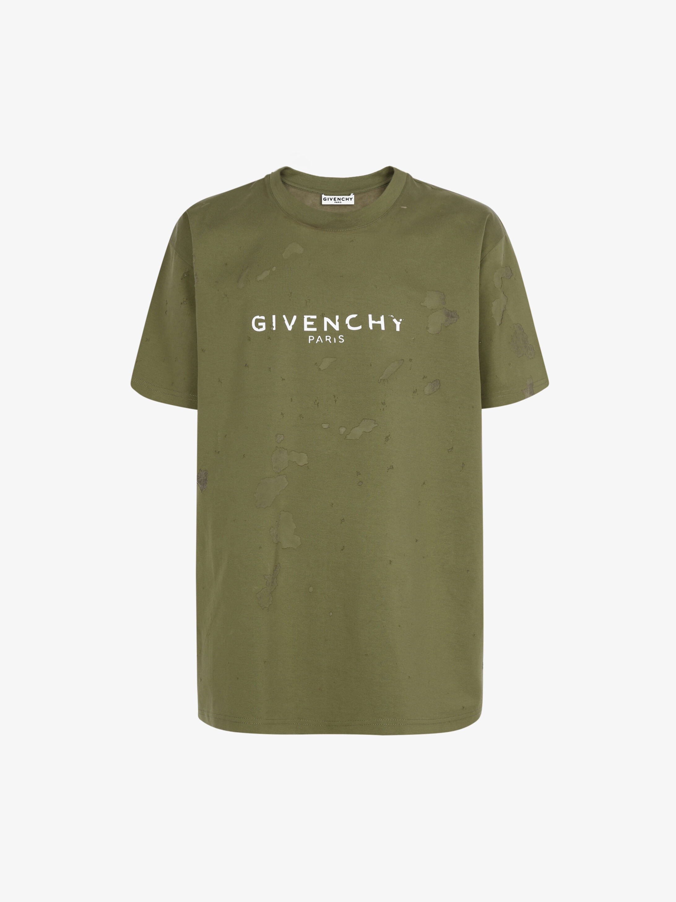 GIVENCHY PARIS destroyed t-shirt - 1