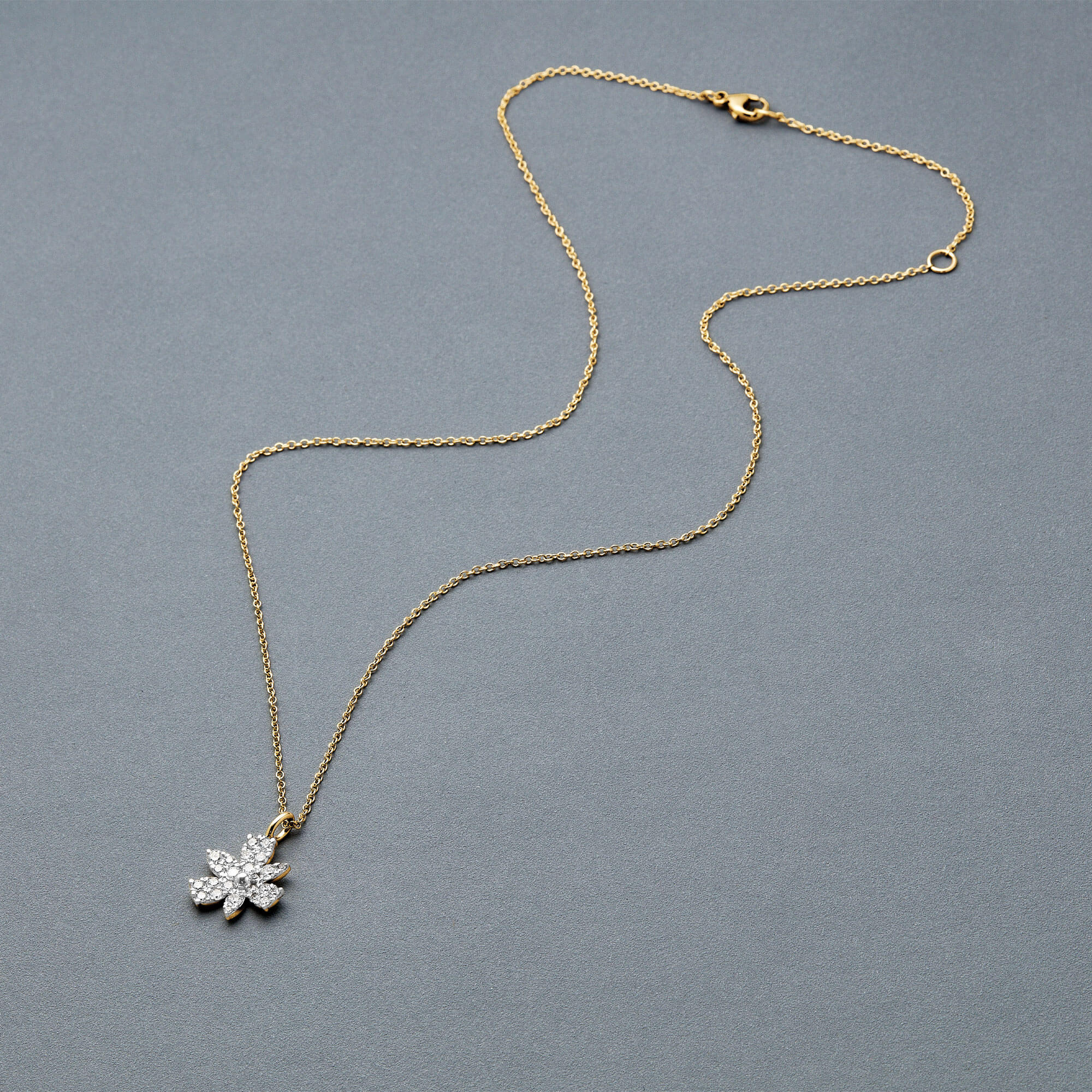 Diamond Magnolia Necklace - 4
