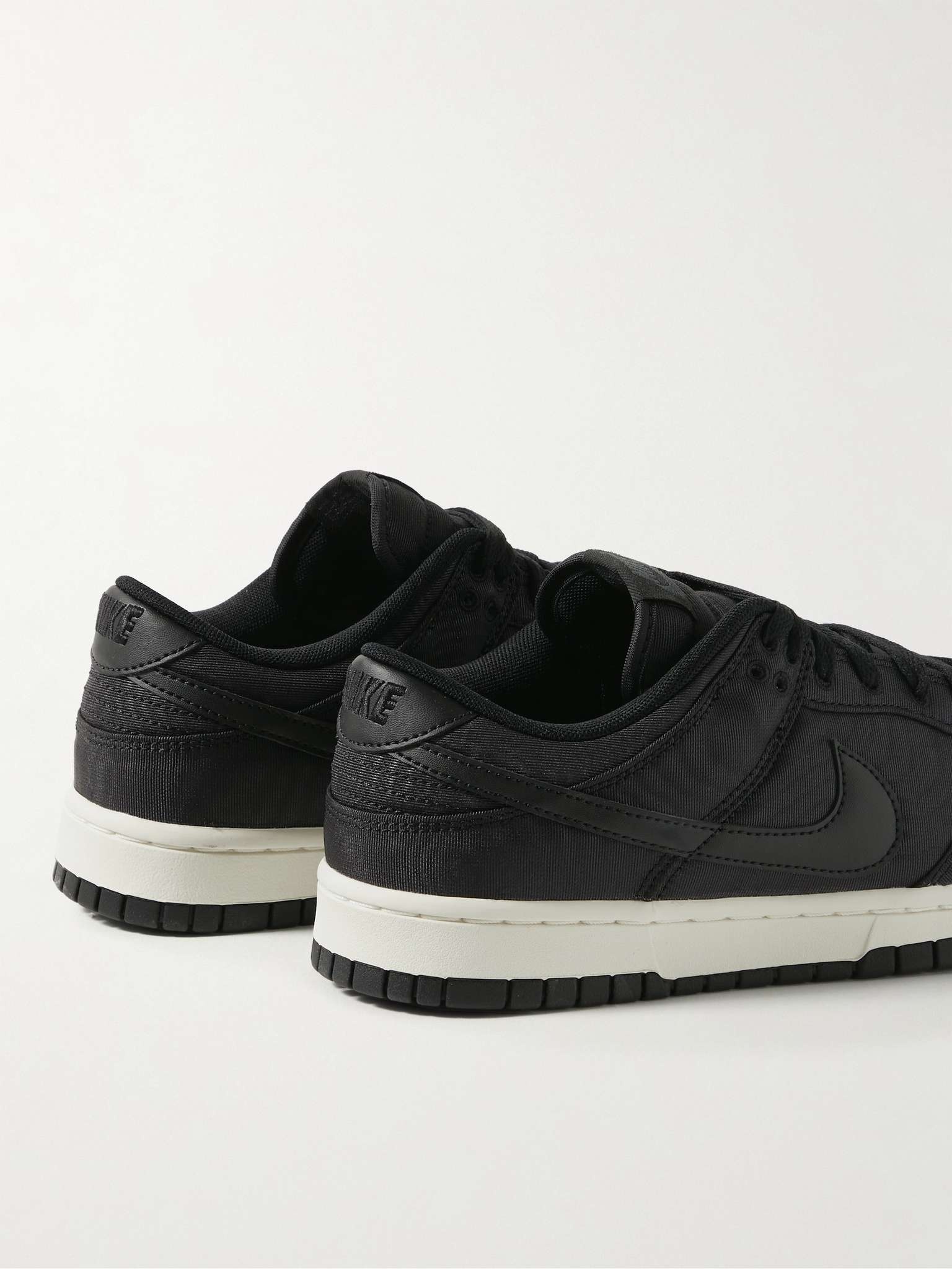 Dunk Low Retro PRM Leather-Trimmed Drill Sneakers - 5