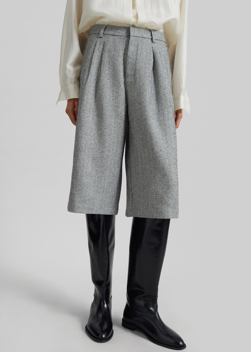 Dunley Bermuda Shorts - Grey Melange 6