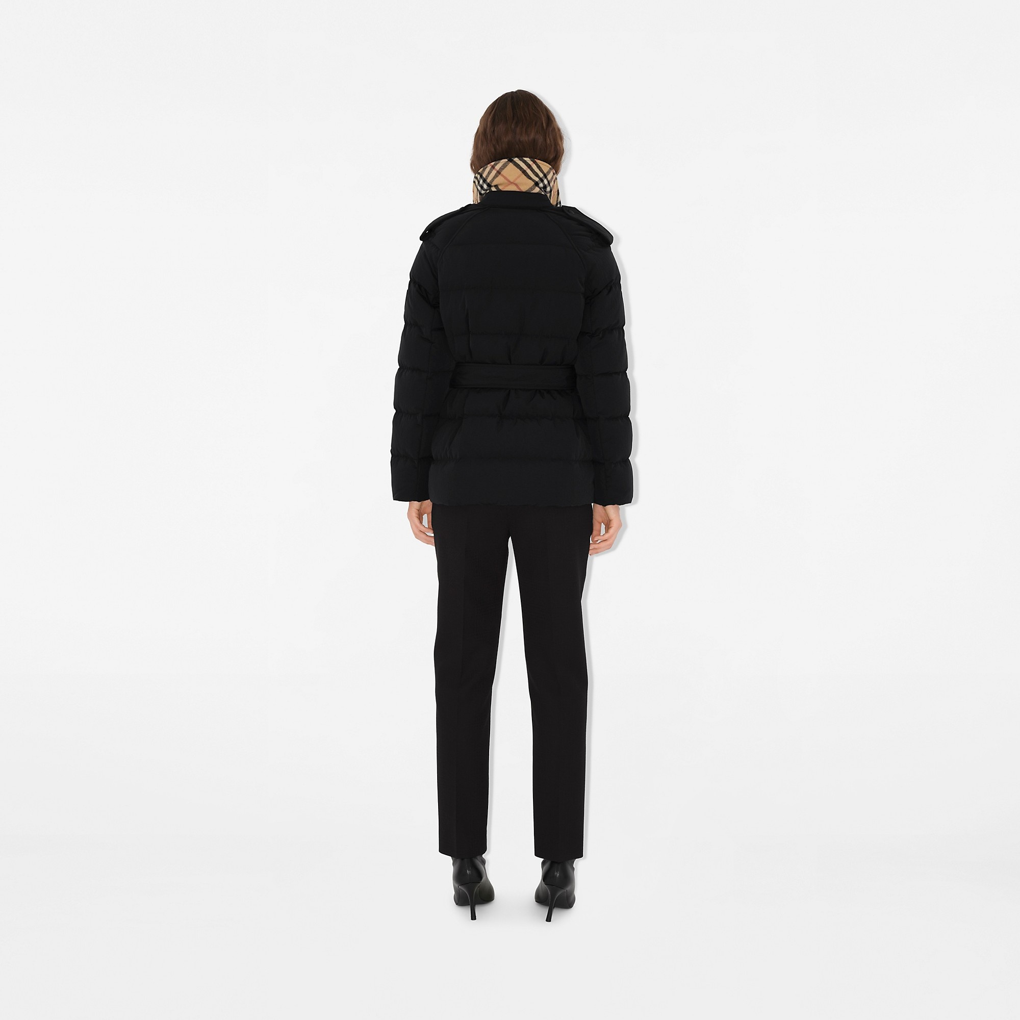 Short Nylon Puffer Coat - 4