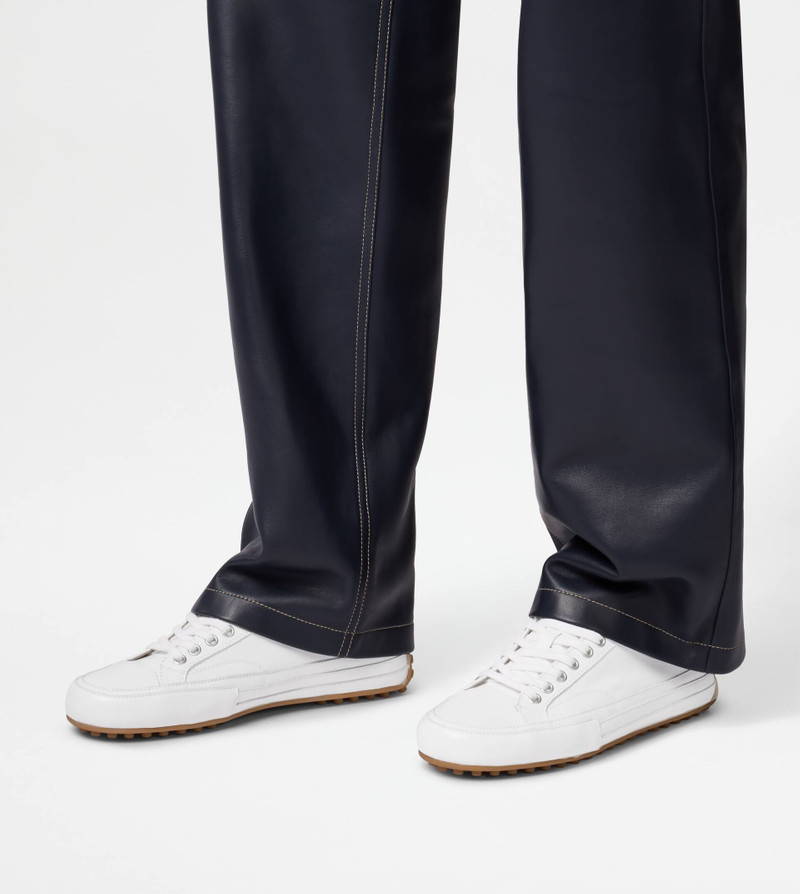 SNEAKERS IN LEATHER - WHITE 7