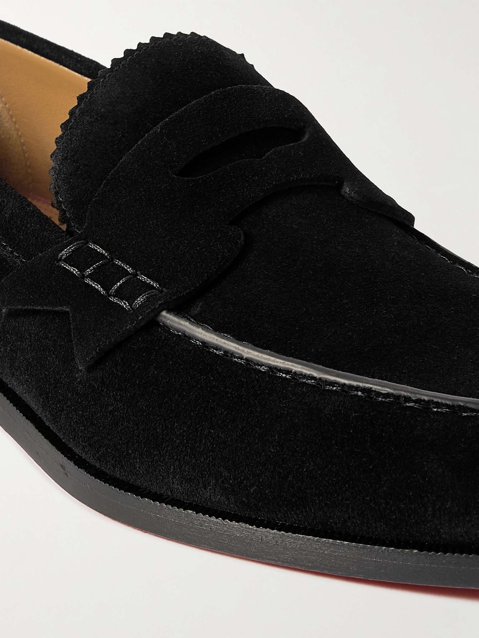 No Penny Suede Loafers - 6