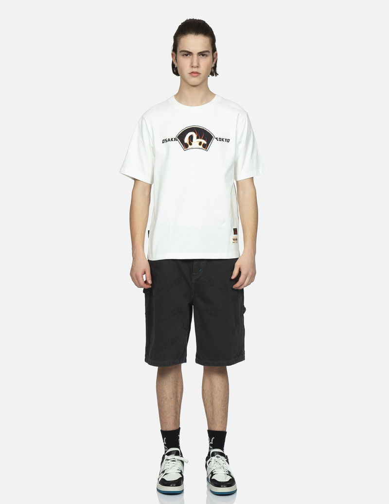 EVISU ALLOVER LOGO JACQUARD SHORTS WITH MULTIPLE POCKETS outlook
