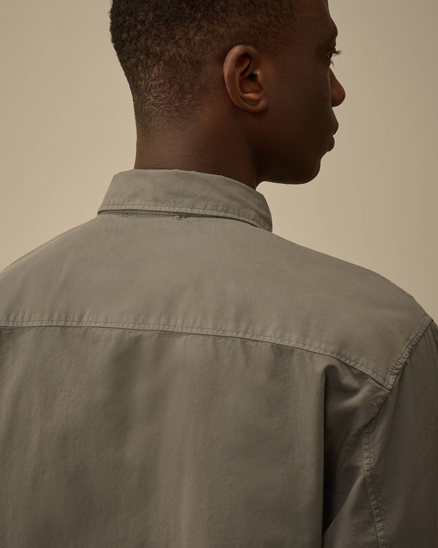Organic Gabardine Lens Overshirt - 6