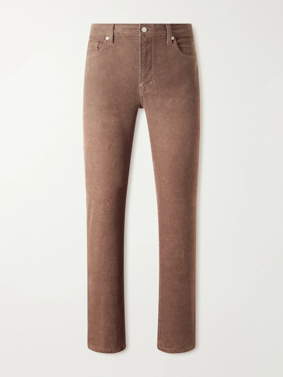 Modern Straight-Leg Cotton-Blend Corduroy Trousers - 1