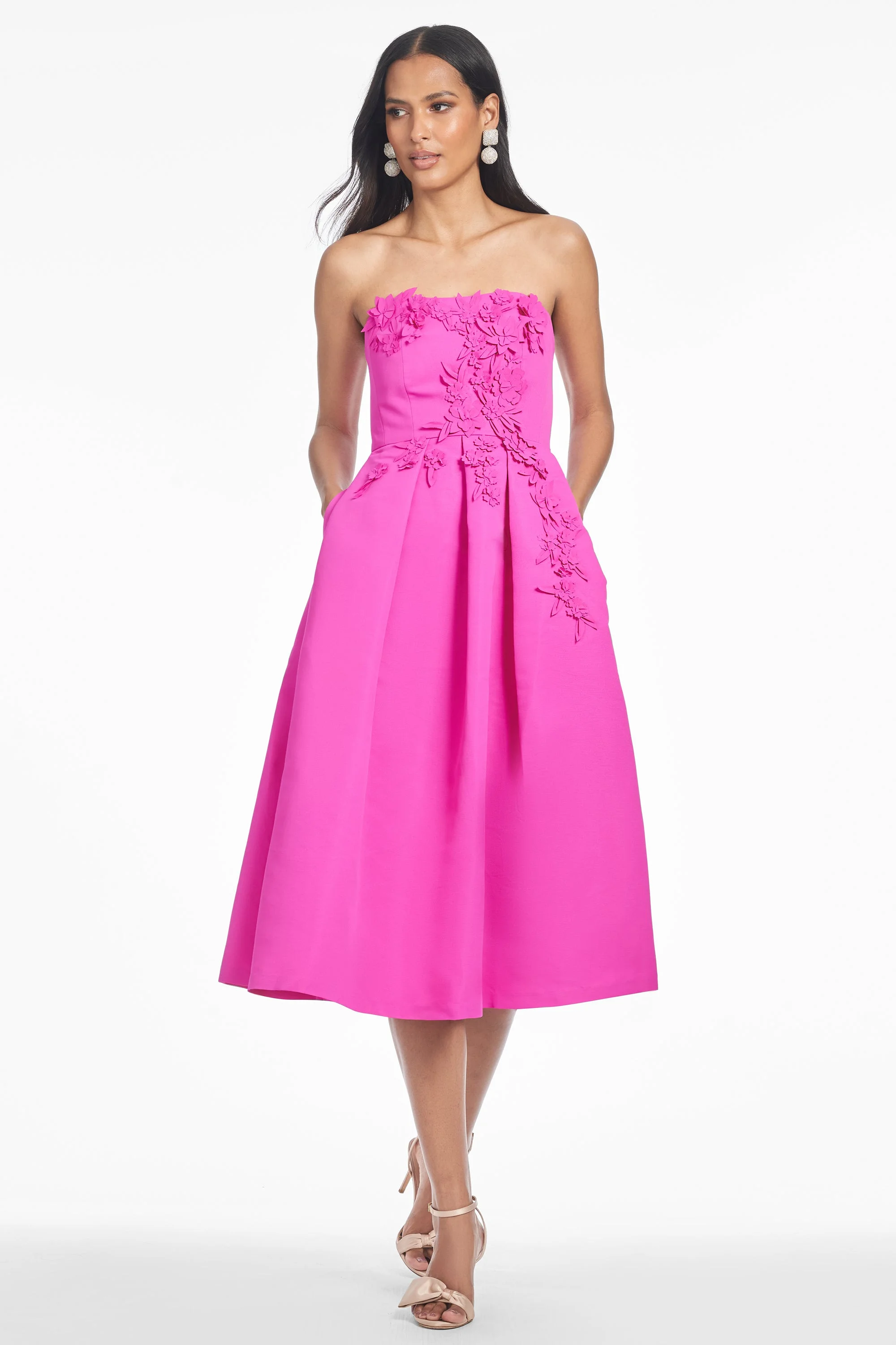 EVIE DRESS - CERISE - 1