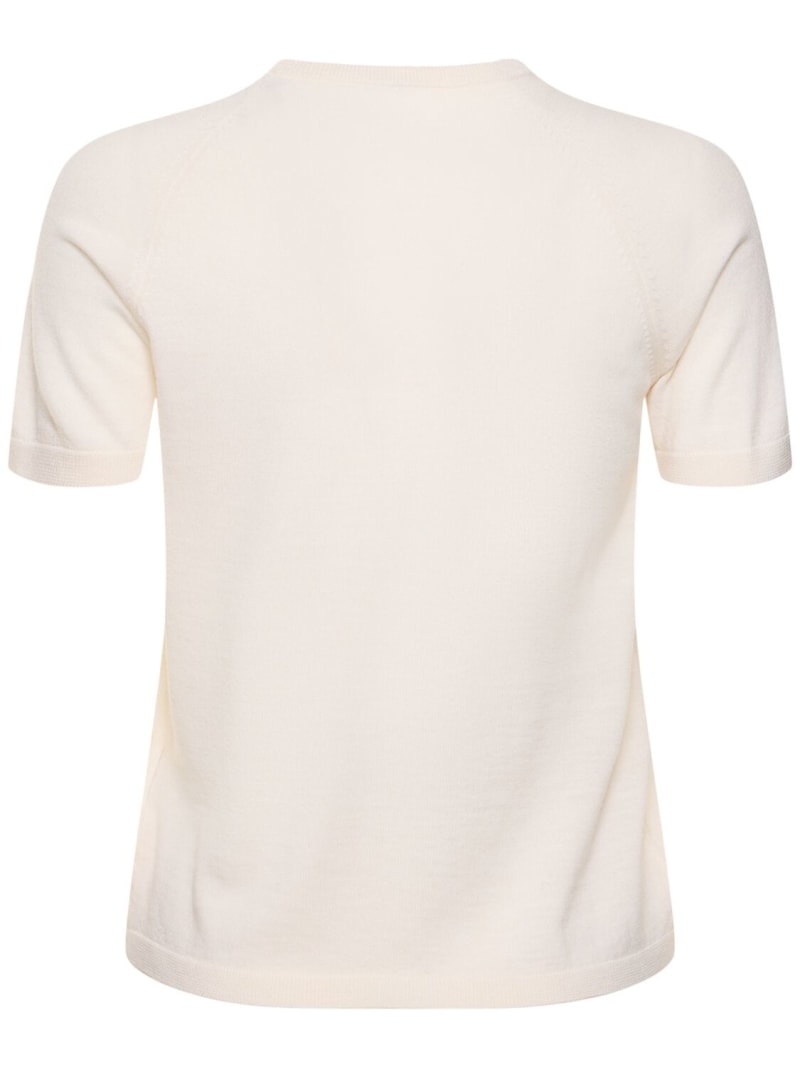 Merino wool knit crewneck t-shirt - 5