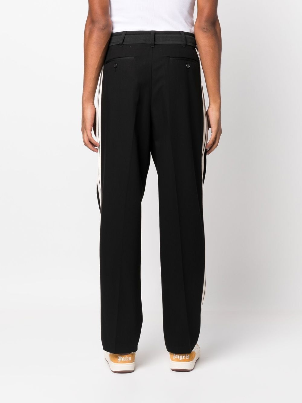 side-stripe track pants - 4