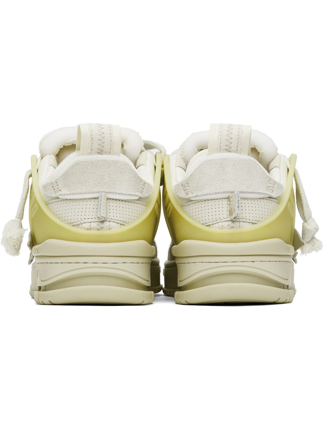 Beige Area Patchwork Sneakers - 2