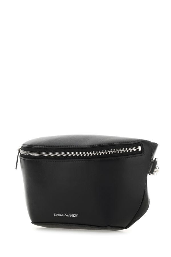 Alexander McQueen Black leather shoulder bag