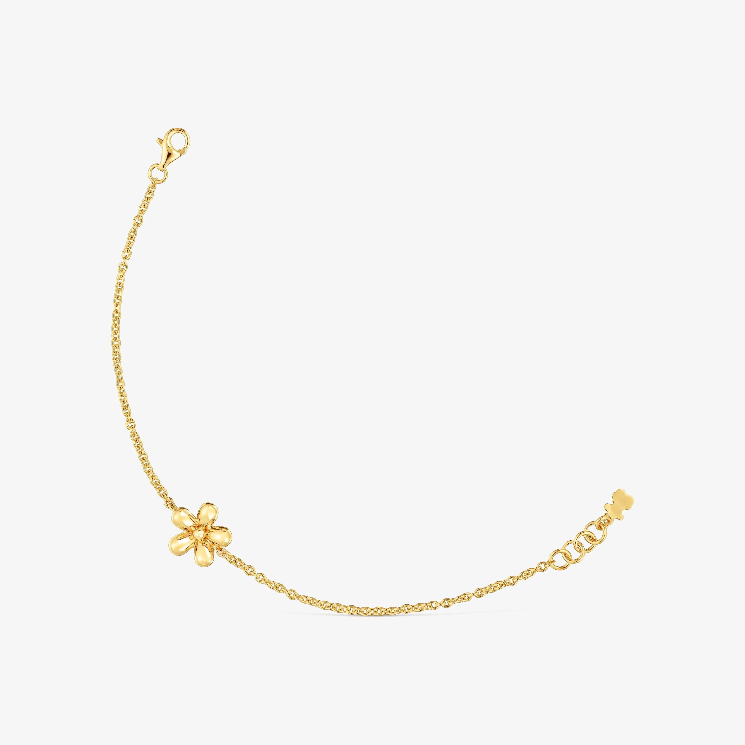 Chain bracelet with 18K gold vermeil Daisy - 1