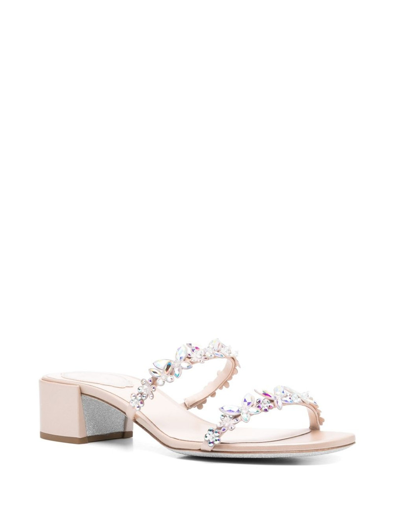 RENE CAOVILLA 40mm butterfly-embellished sandals outlook