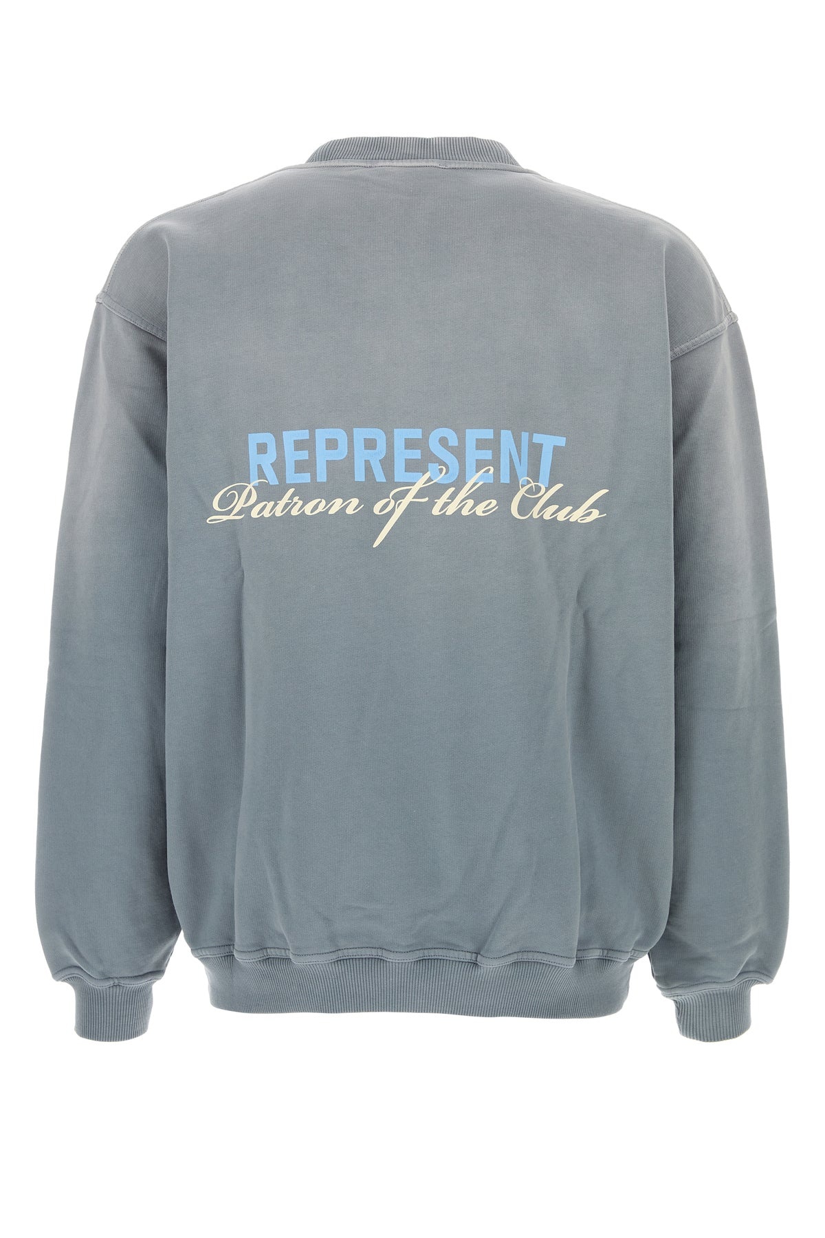 Powder blue cotton sweatshirt - 2
