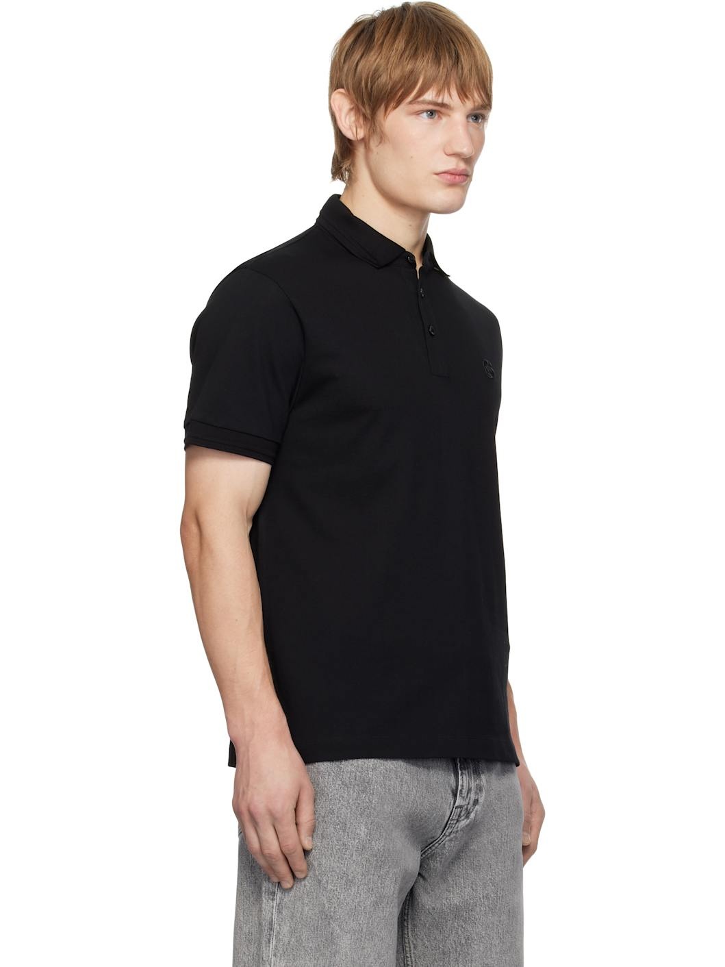Black Double B Monogram Polo - 2
