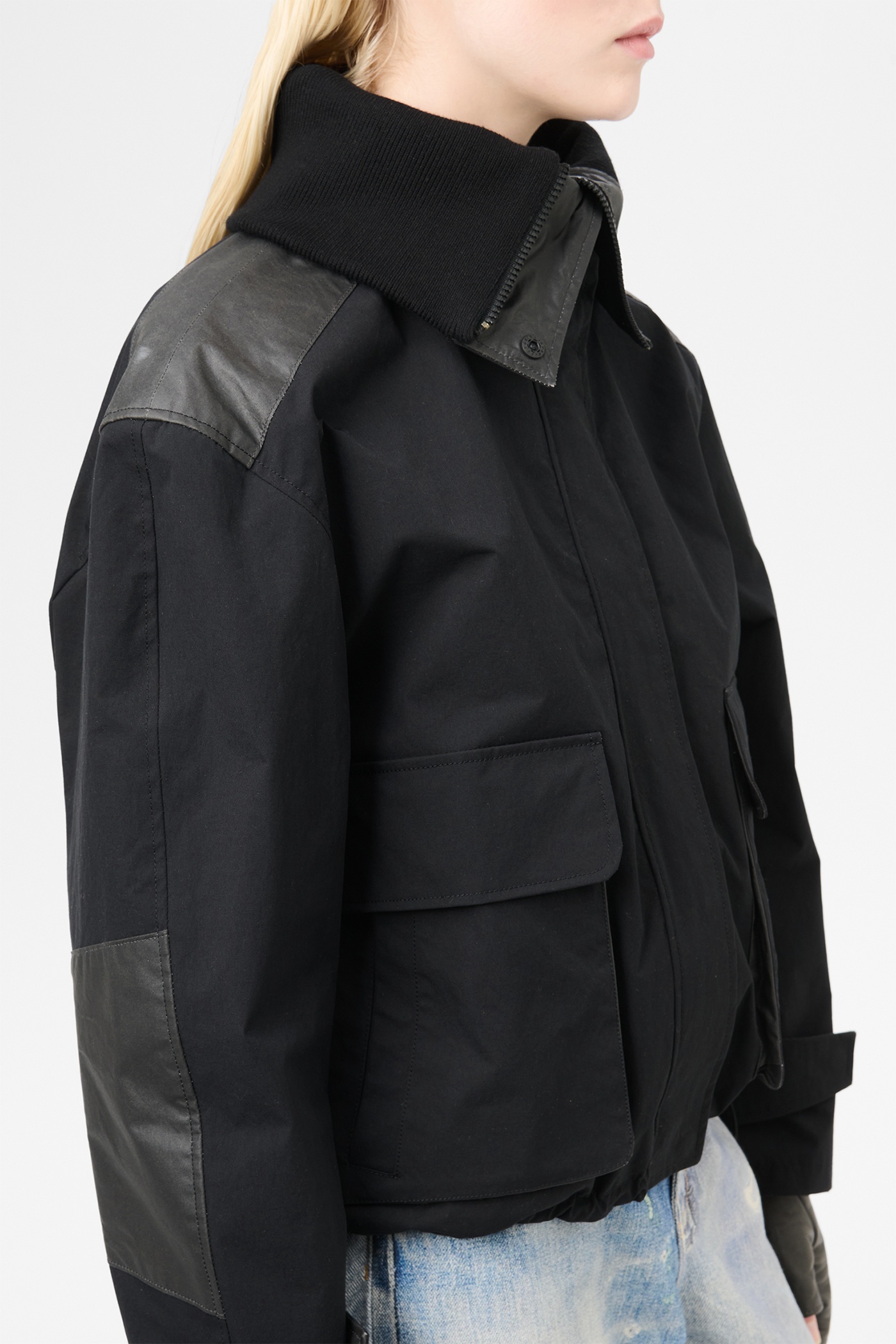 Marine Jacket Static Black Papyrus Poly - 6
