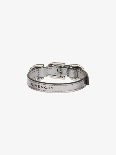 Givenchy VOYOU BRACELET IN LAMINATED LEATHER AND METAL outlook