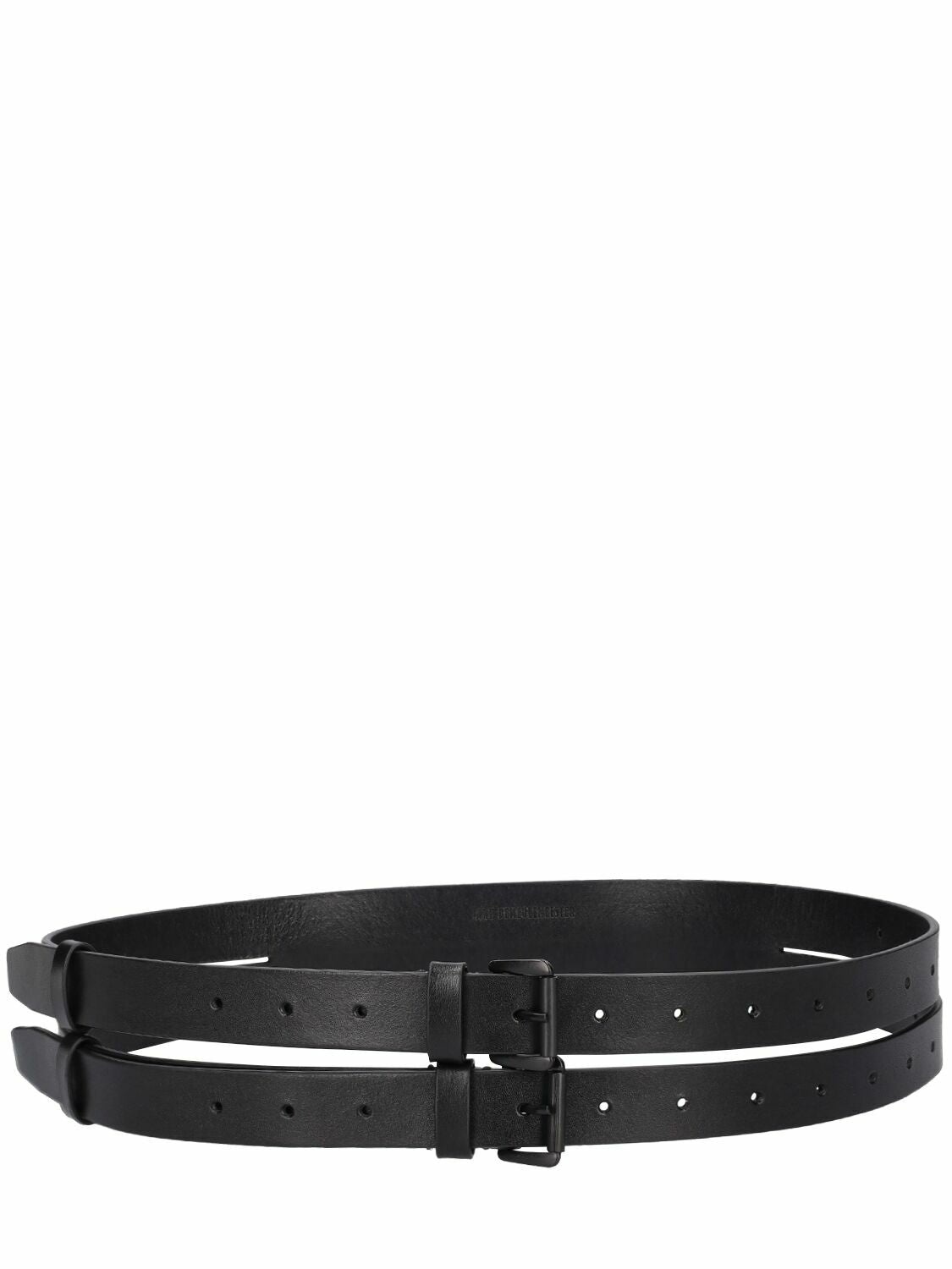 Ann Demeulemeester Mack Double Belt Black - 1