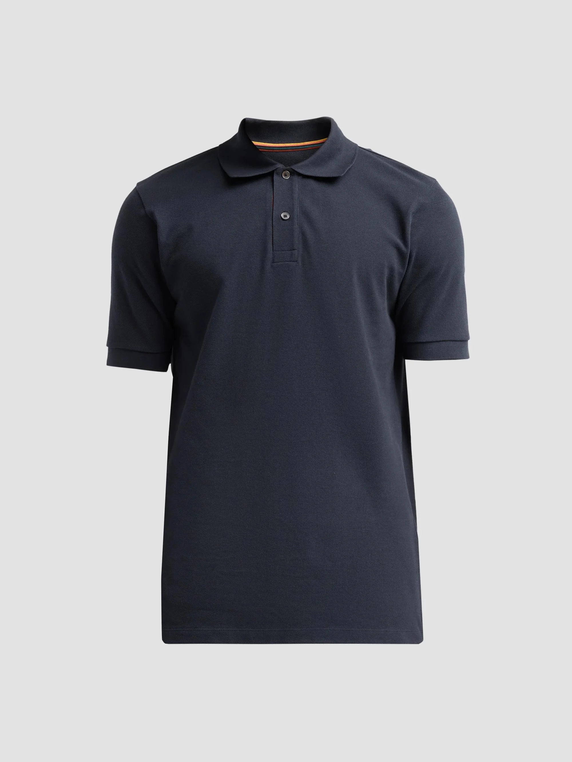 Men's Cotton Polo Shirt - Very Dark Navy - 1