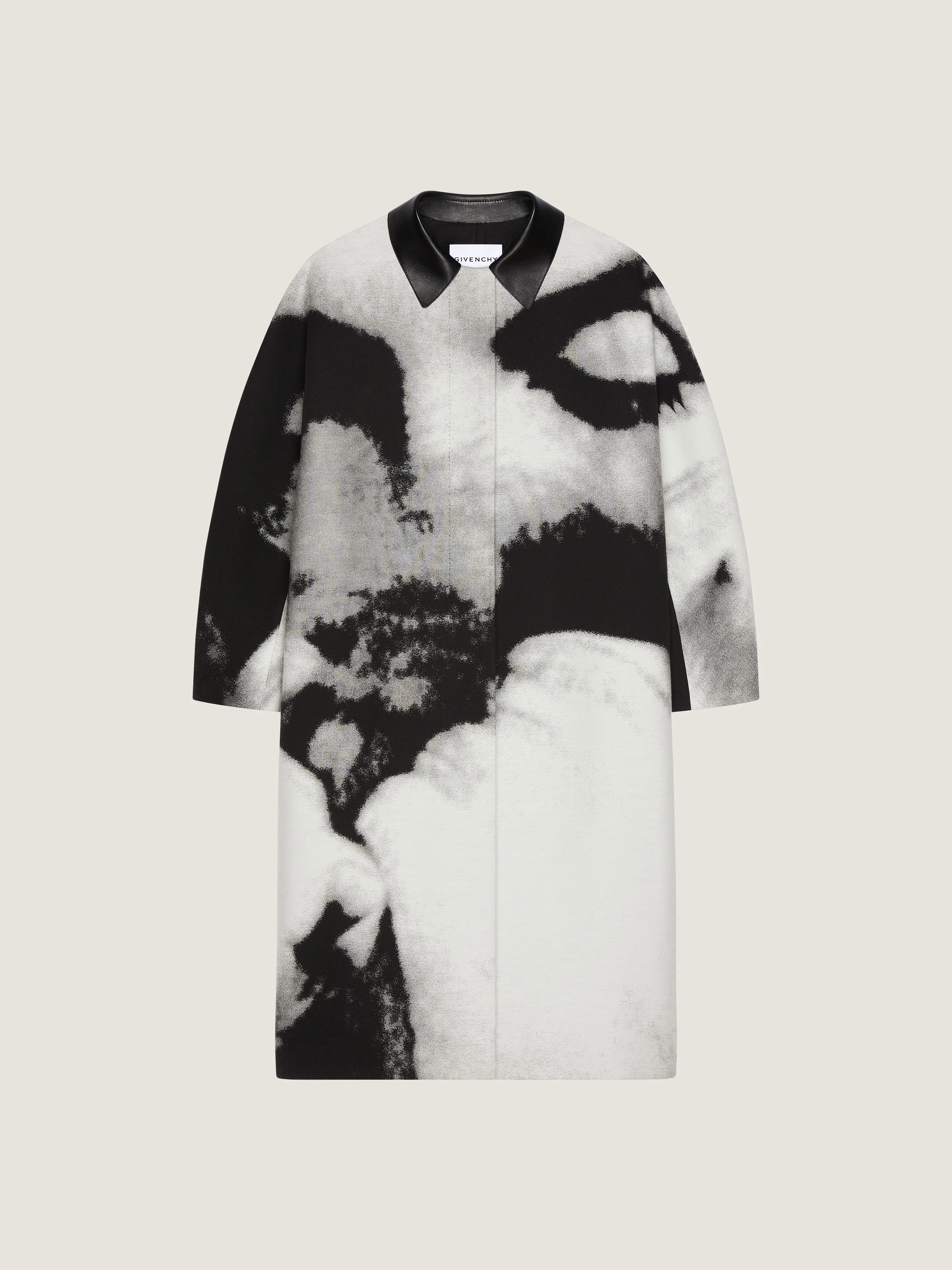 CAR COAT IN COTTON WITH PORTRAIT JACQUARD - 1