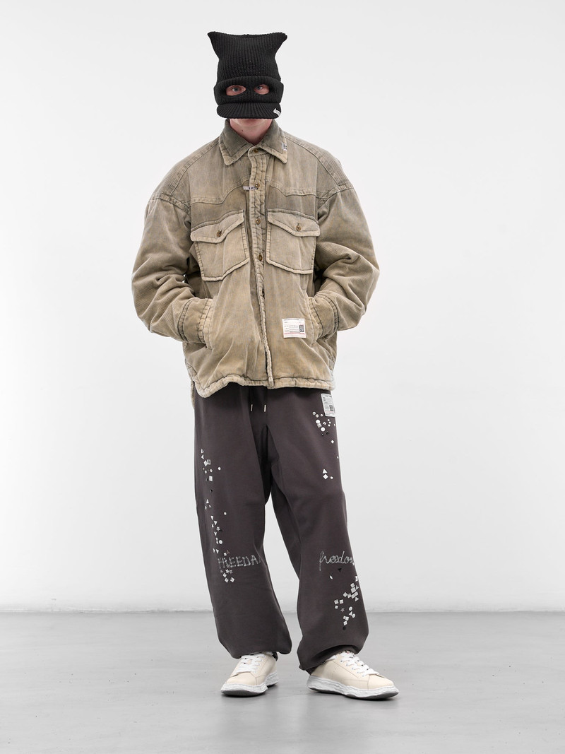 Maison MIHARAYASUHIRO Khaki Corduroy Oversized Overshirt outlook