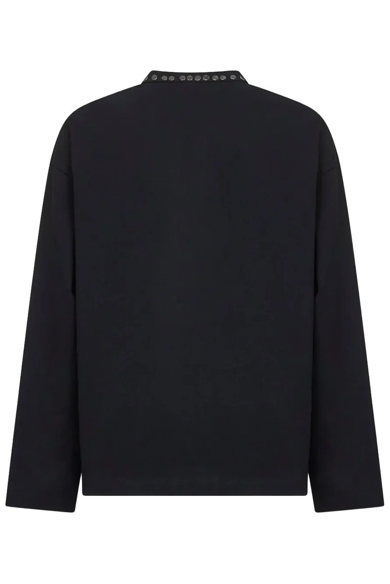 Jil Sander Jil Sander Studded Long Sleeve T-Shirt Black outlook