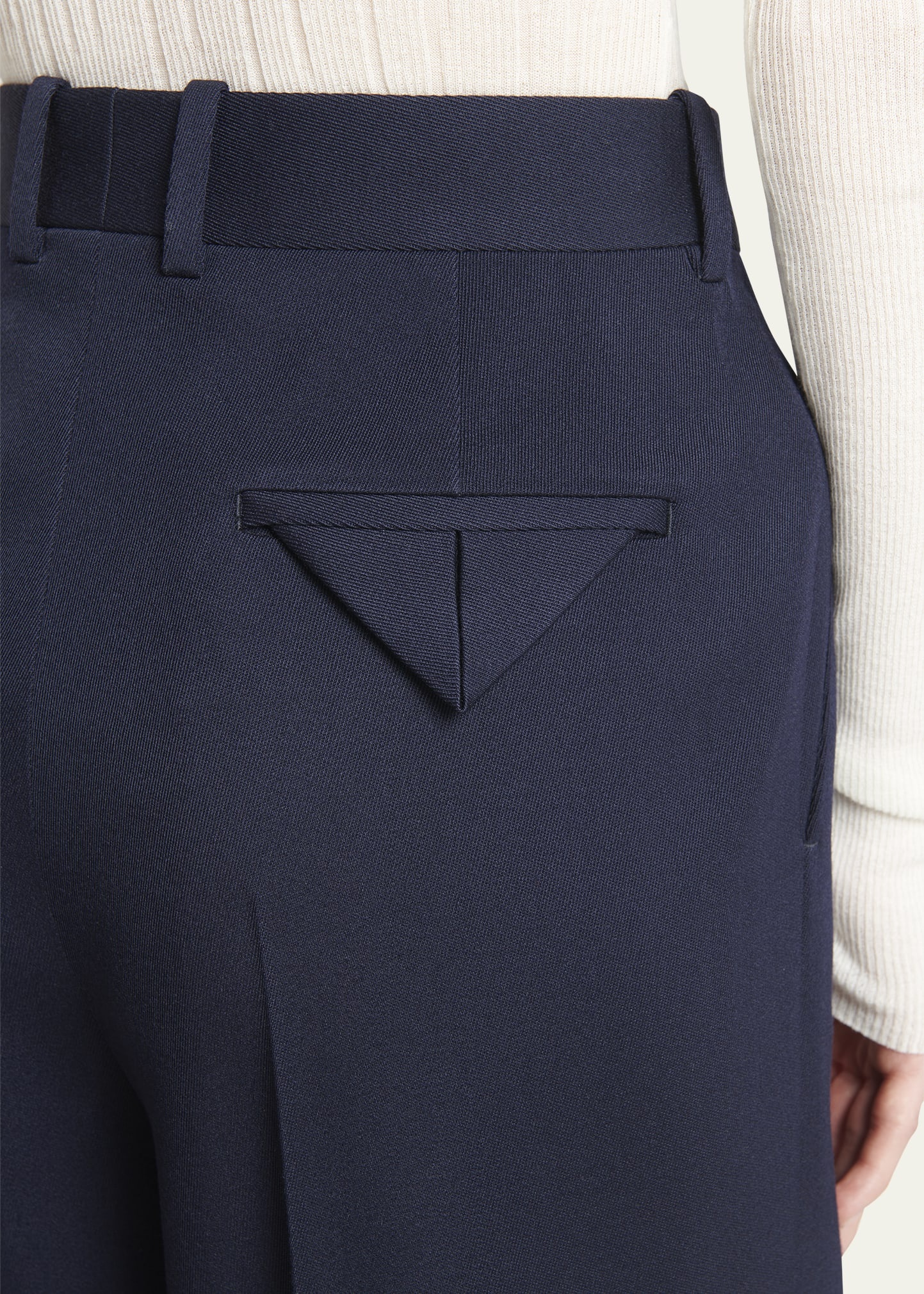Sartorial Grain de Poudre Straight Leg Trousers - 5