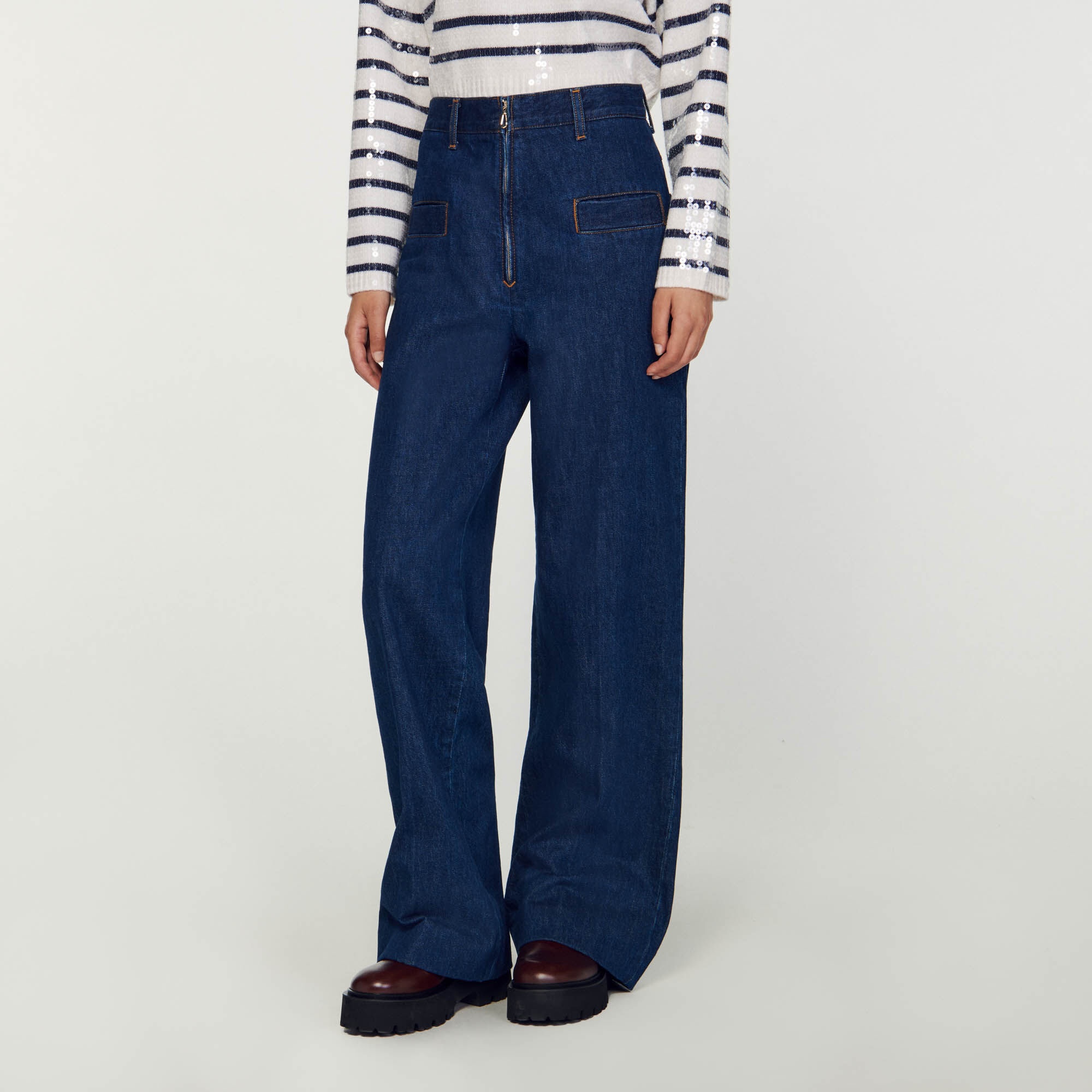 HIGH-WAISTED JEANS - 5