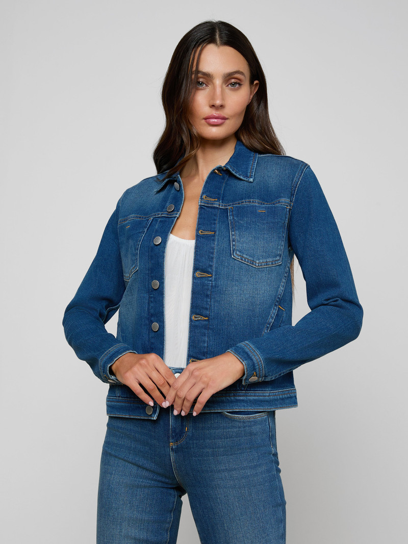 L'AGENCE Celine Jean Jacket outlook