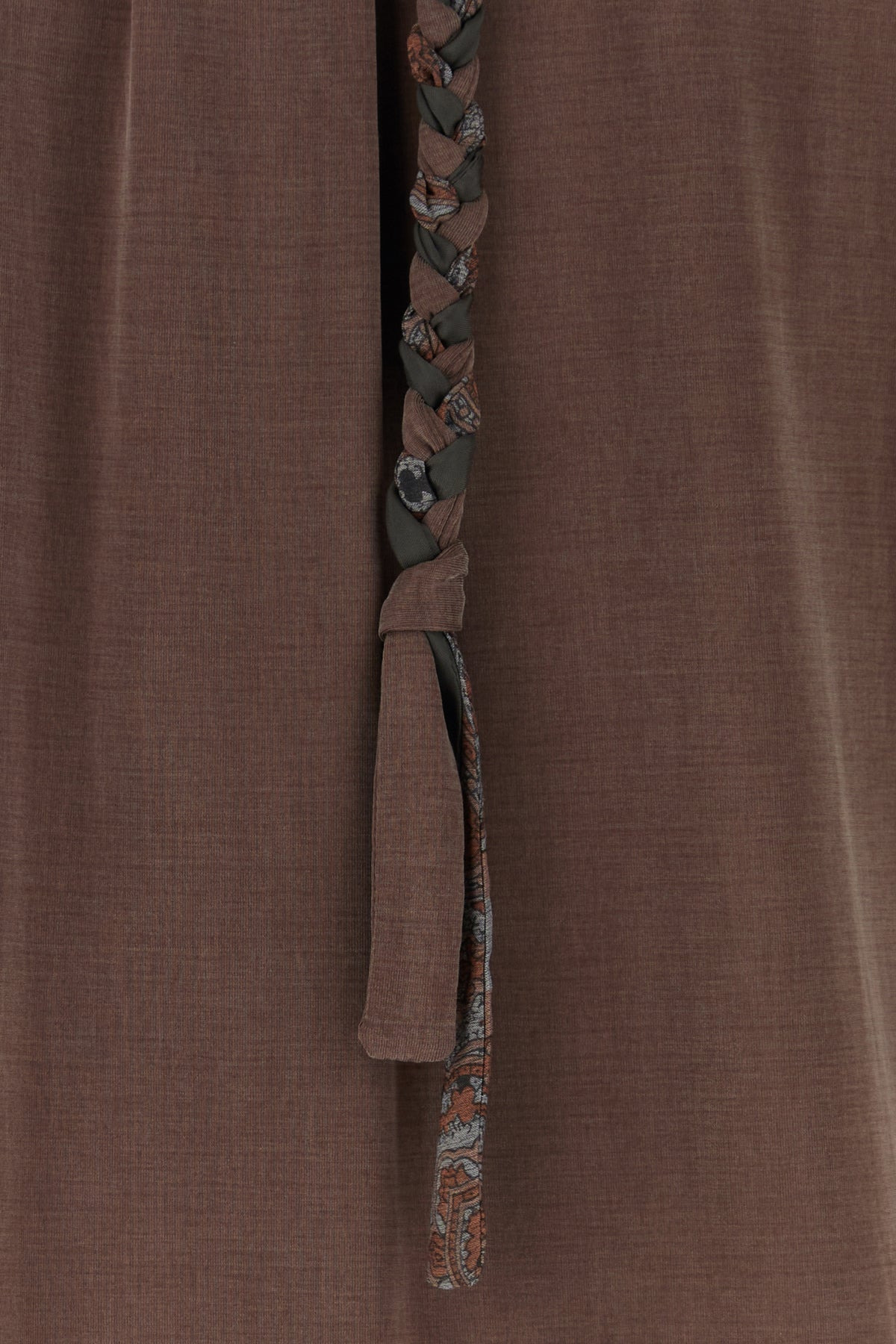 Chocolate stretch cupro Liquid shirt - 3