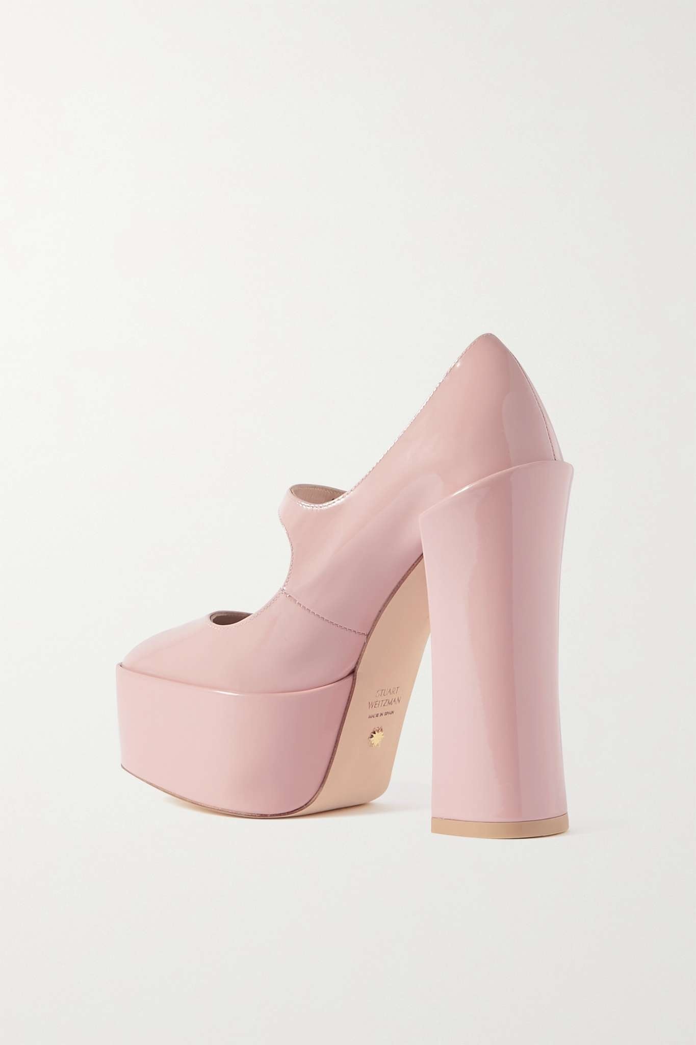 Skyhigh patent-leather platform Mary Jane pumps - 3