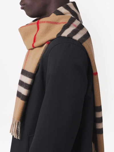 Burberry reversible intarsia-knit scarf outlook