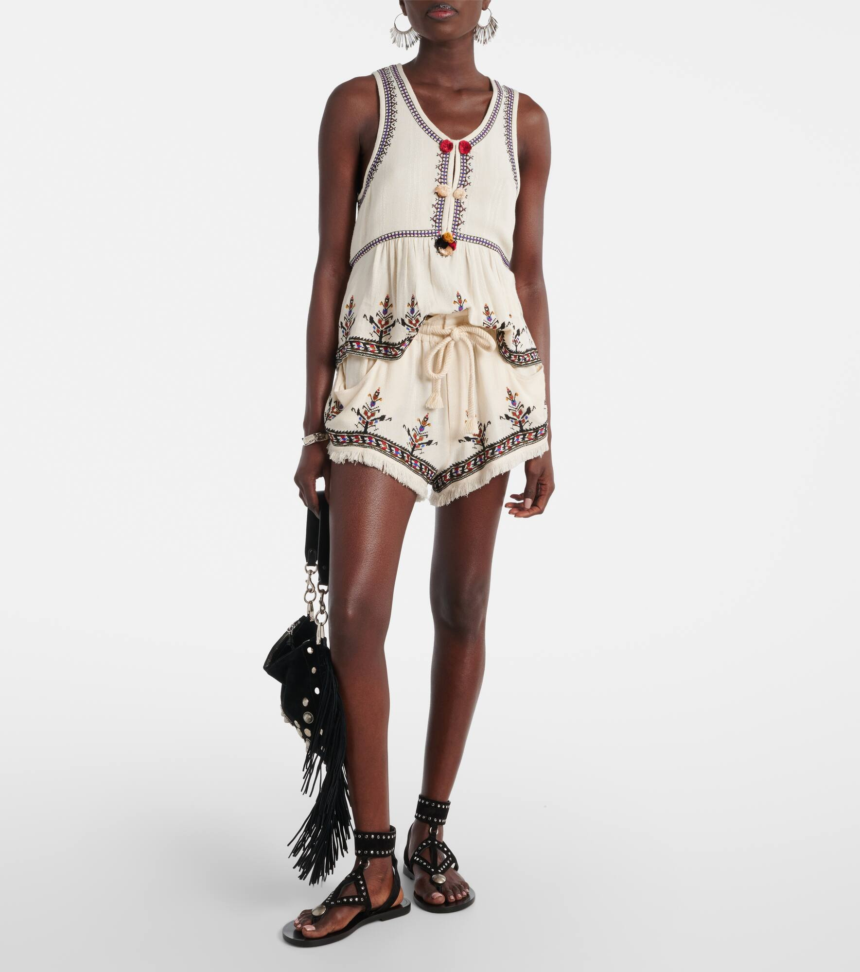 Kriss embroidered shorts - 2