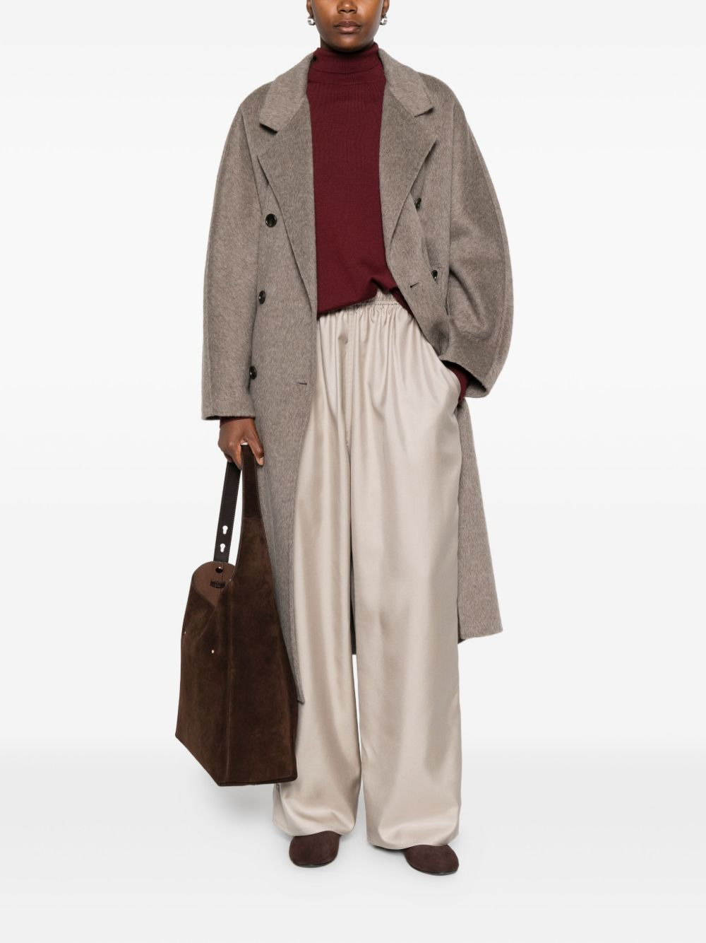 elastic-waist palazzo pants - 2