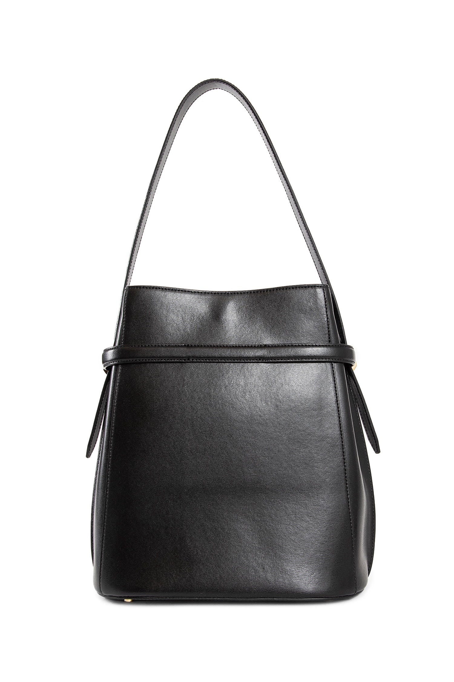 Belted-Leather-Bucket-Bag - 3