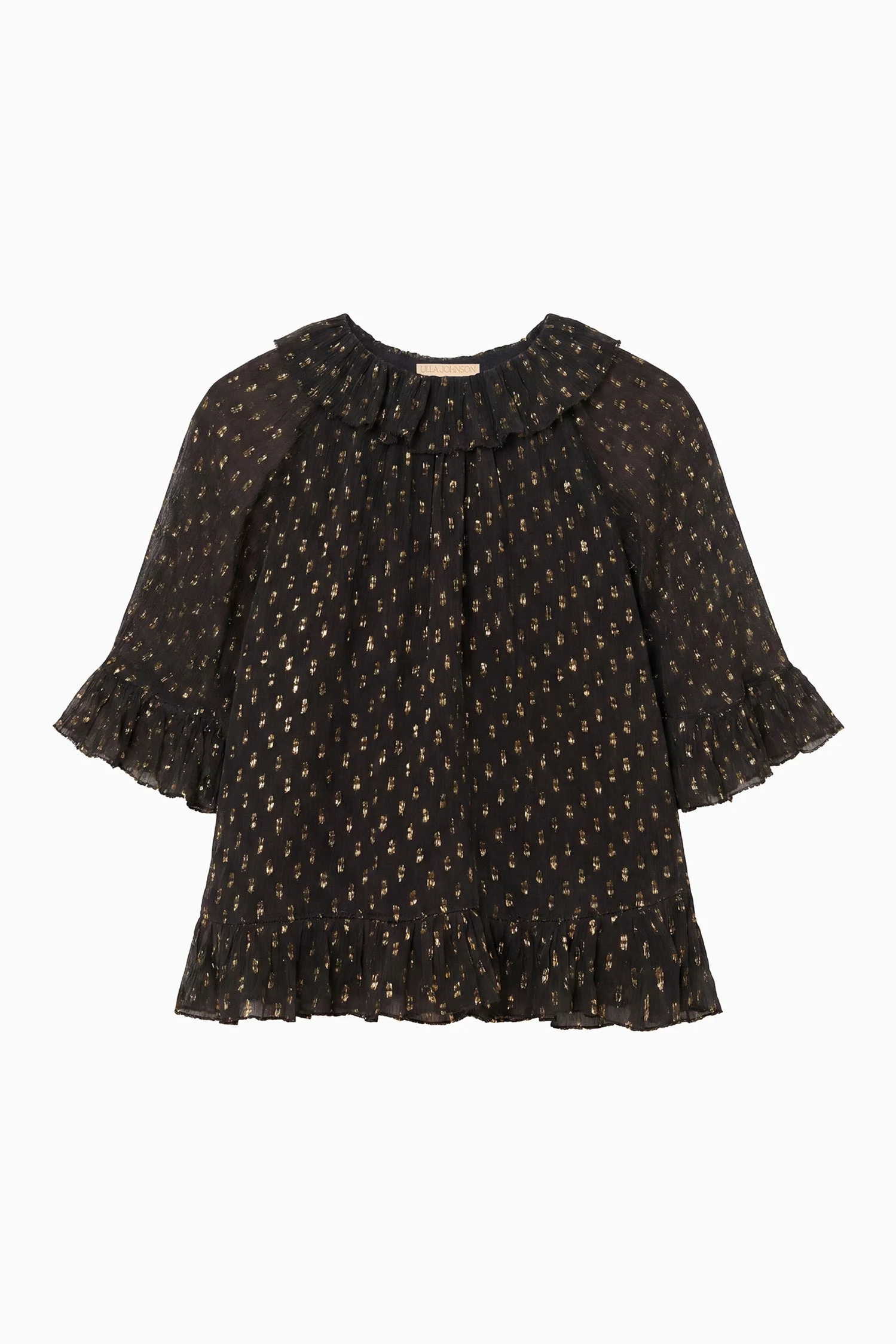 Minna Short Sleeve Silk Blouse - 1