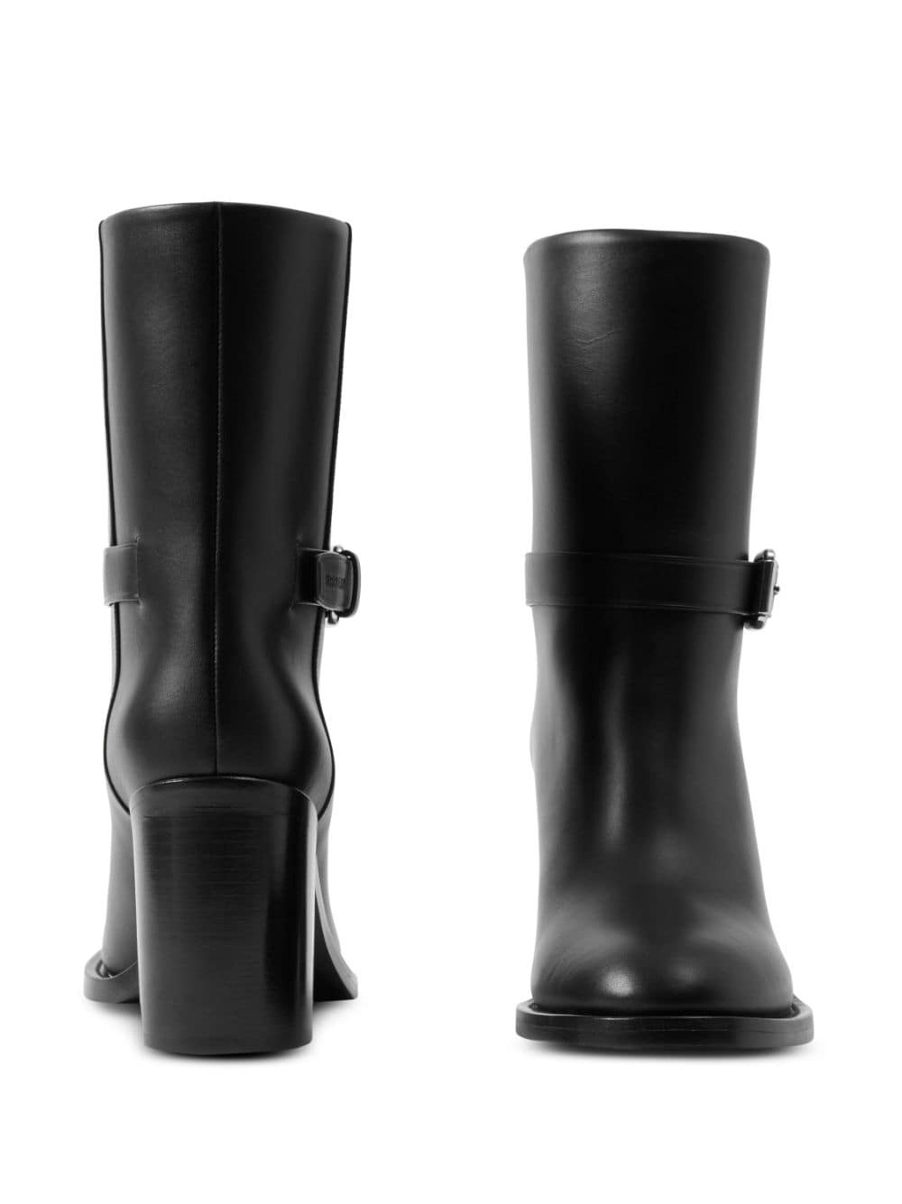 80mm leather ankle boots - 4