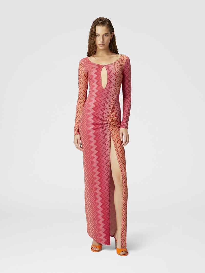 Missoni Cover up dress in stretch nylon zig zag lamé outlook