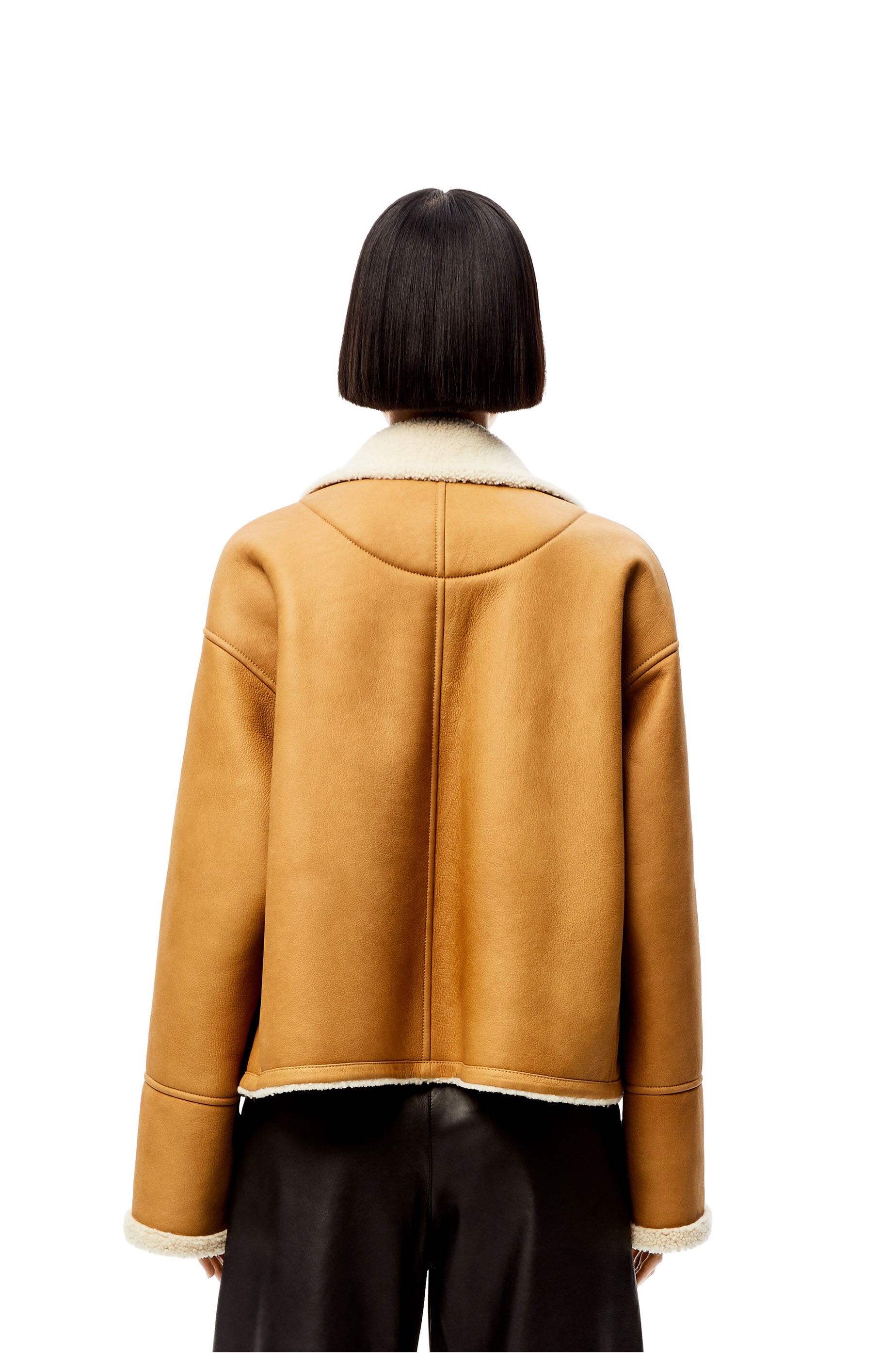 Short jacket in shearling - 4