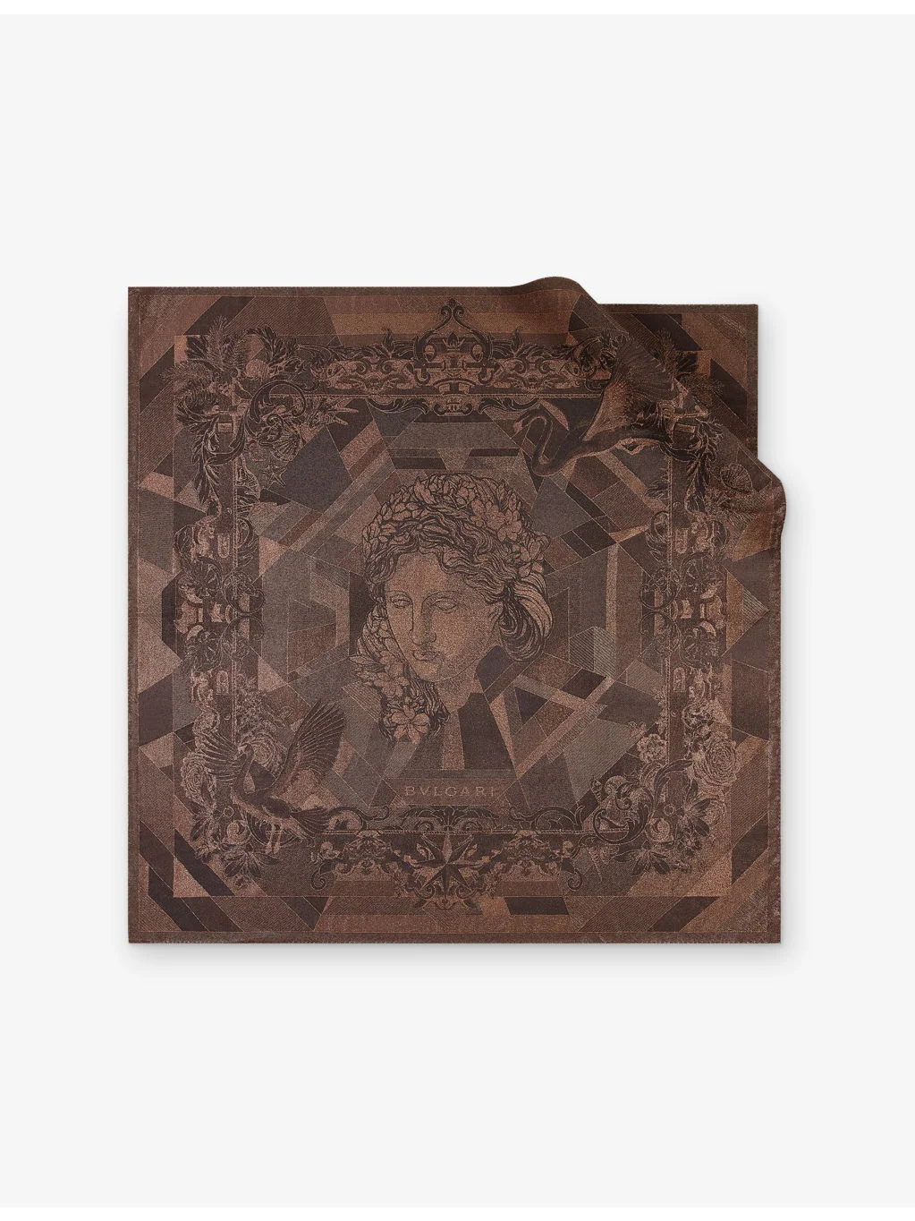 Polychroma Lux Printed Square Silk-Twill Scarf - 1