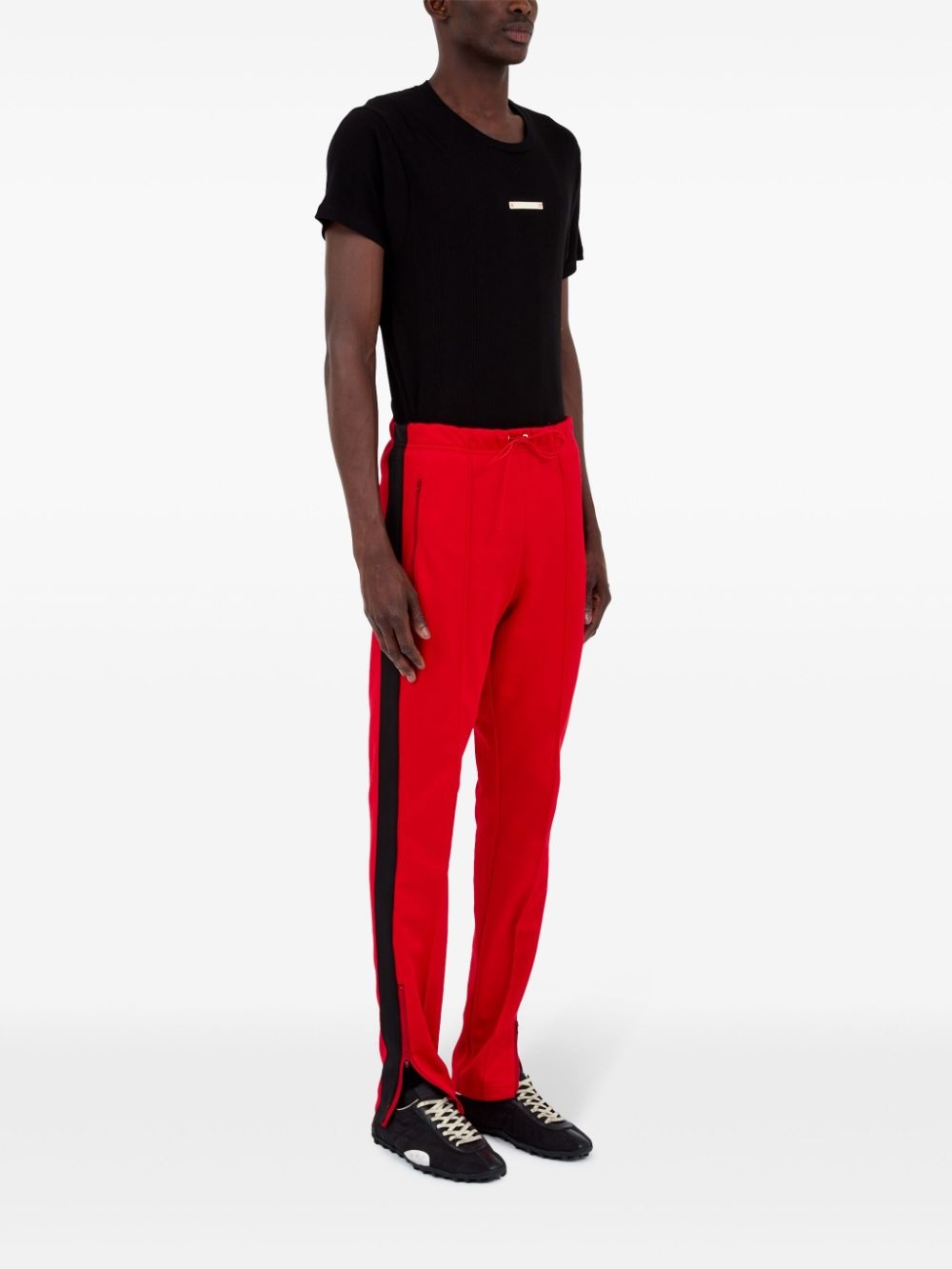 side-stripe track pants - 3