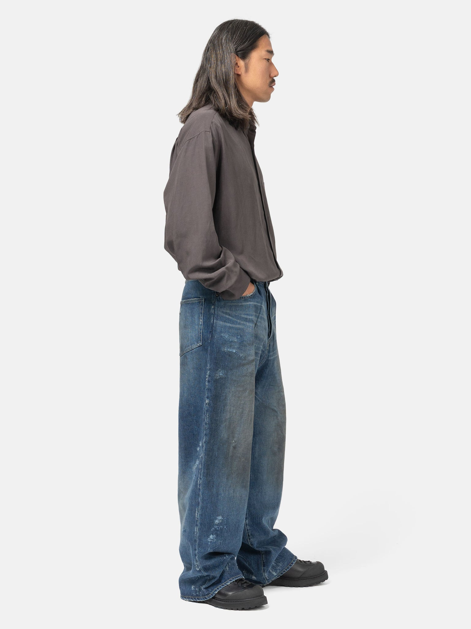 Baggy Denim Jeans Indigo - 3
