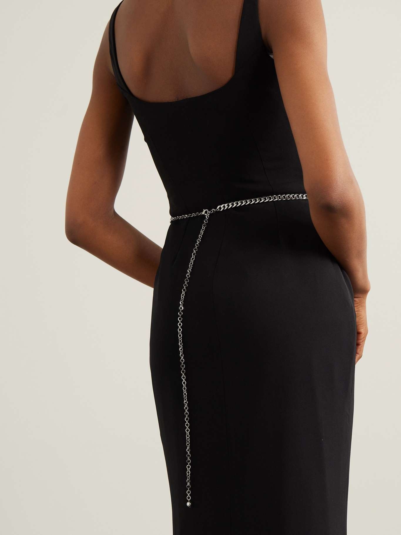 ベルト ALESSANDRA RICH Embellished l Belt Alessandra Rich Crystal-embellished silver-tone waist belt
