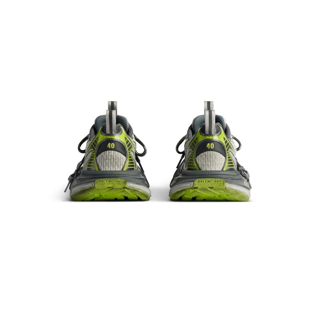Men's 3xl Sneaker  in White/grey/green/yellow - 5