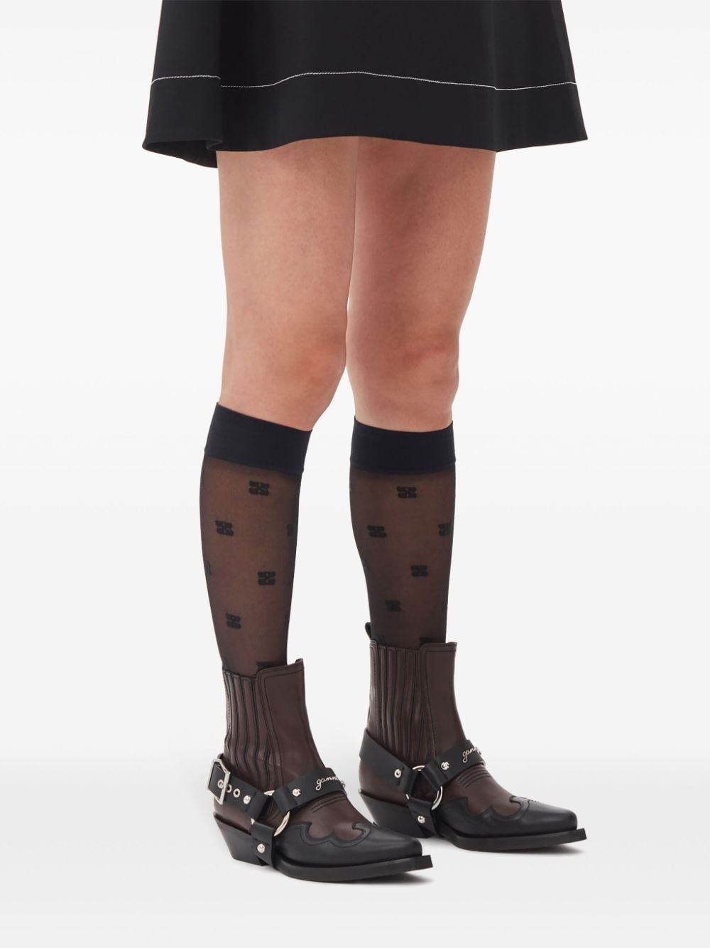 fitted Chelsea Western boots - 4